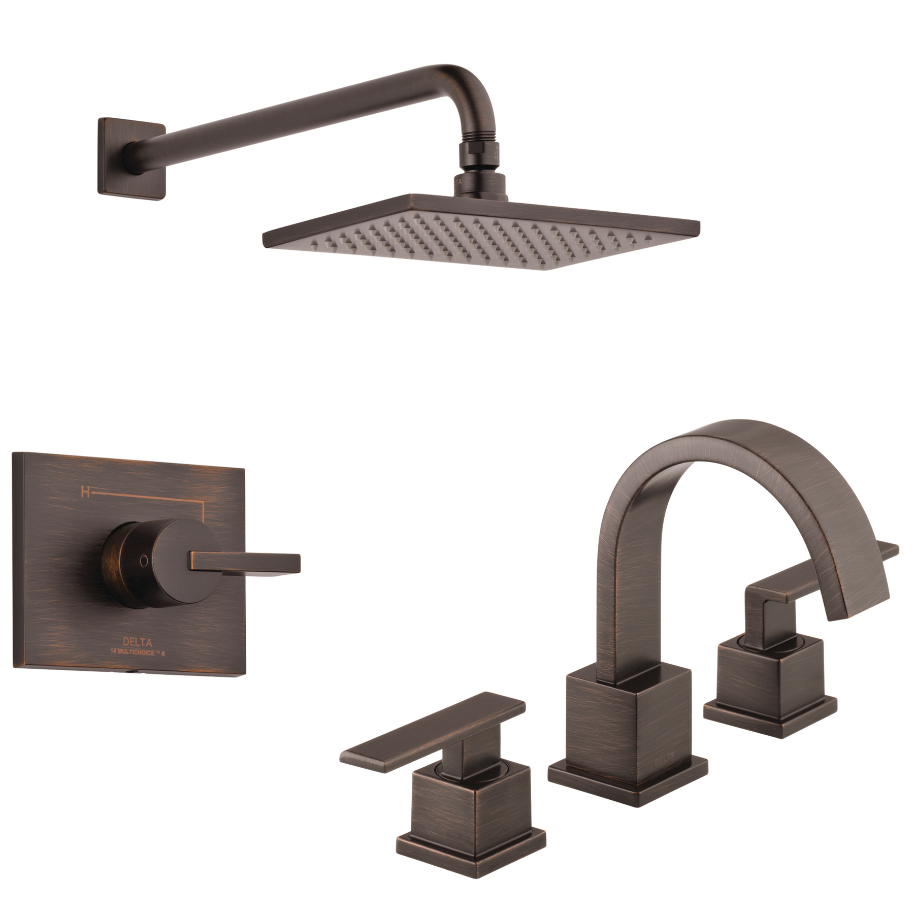 Widespread Lavatory Faucet with Shower Trim Bundle - 14 Series