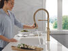 Single Handle Pull-Down Spring Kitchen Faucet