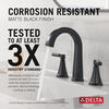 Llave de dos manijas para baño para lavabo de 8"