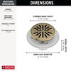4" Tile-In Round Shower Drain (Recertified)