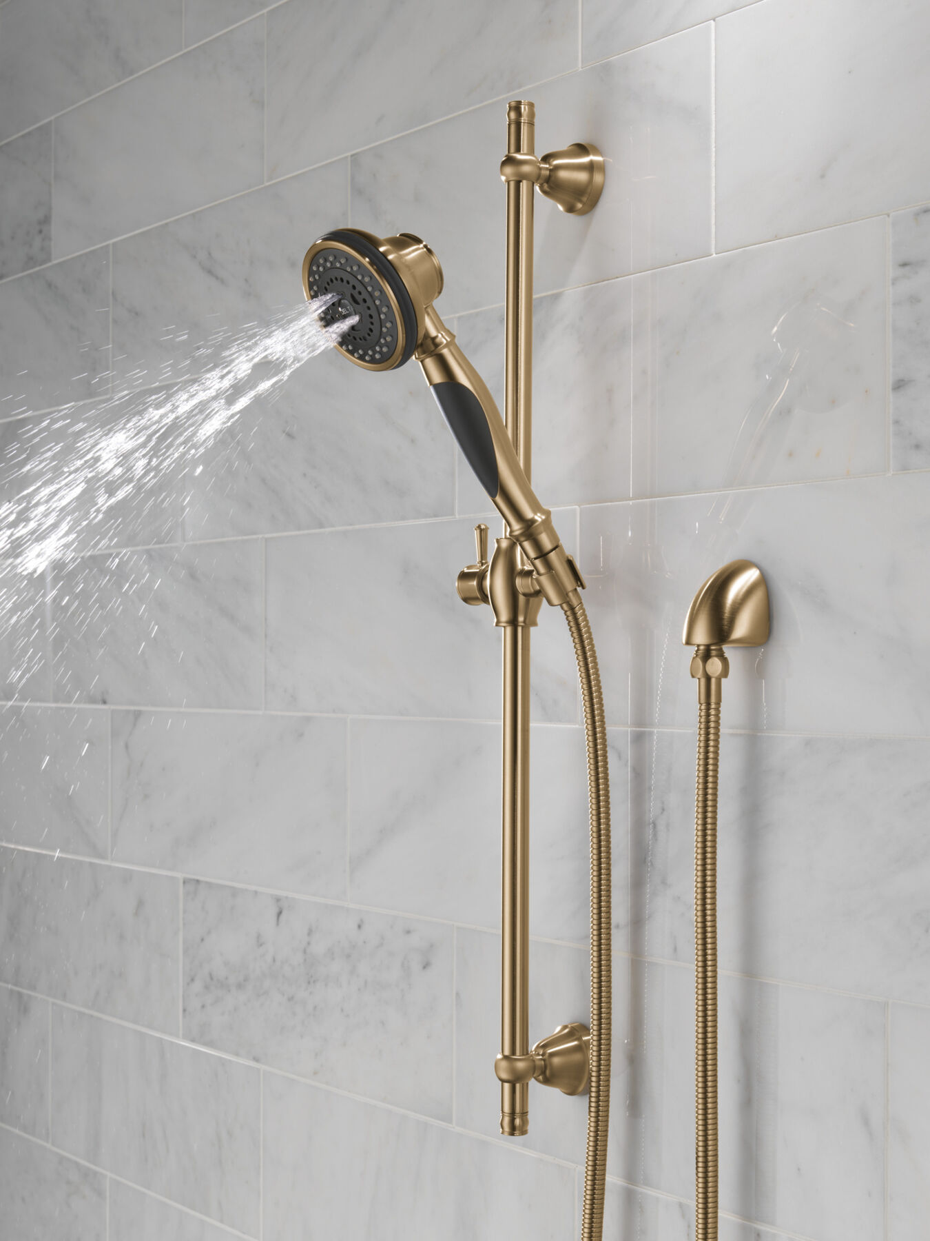 Ducha manual premium de 3 funciones con barra deslizante, imagen 3