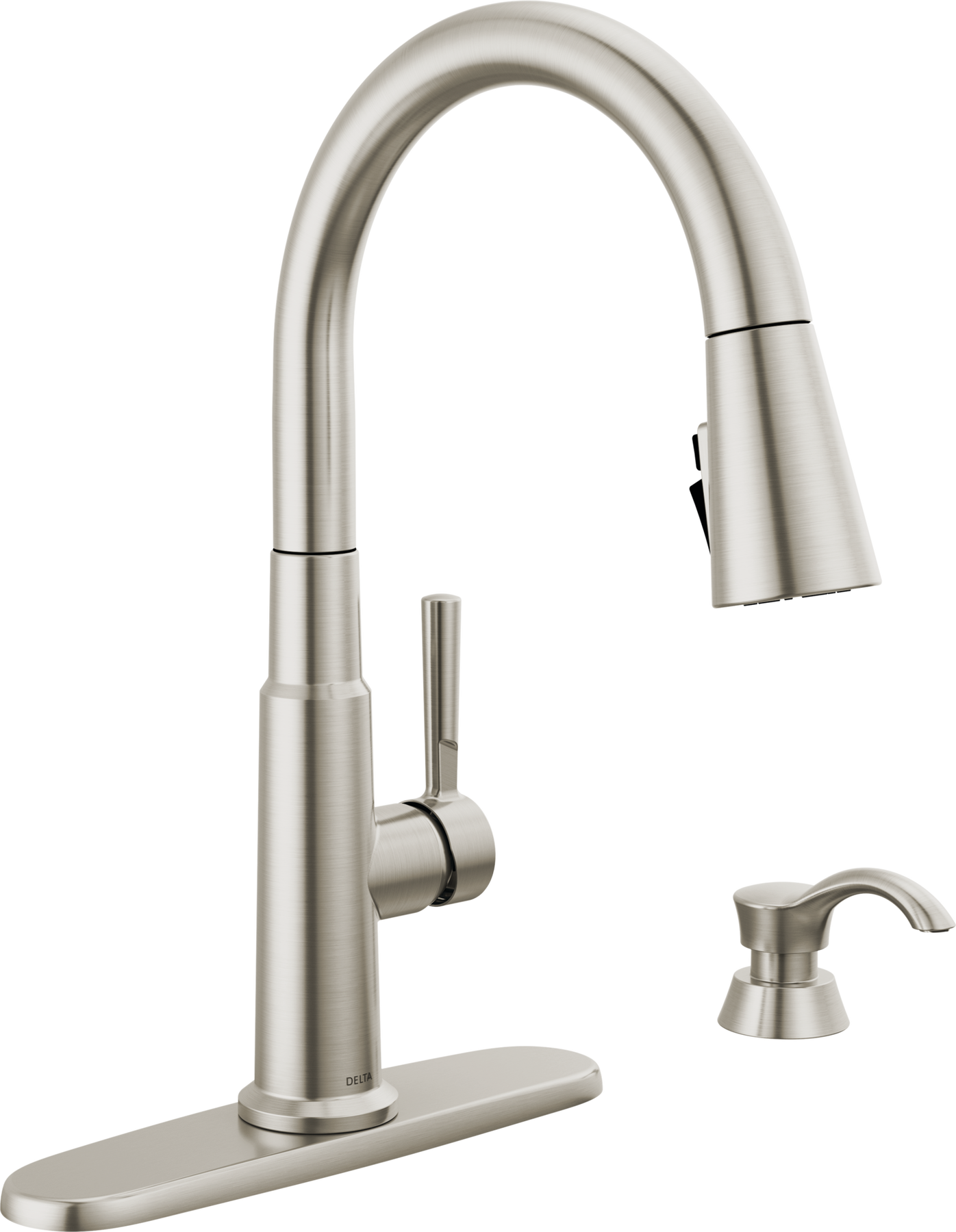 Llave para cocina monomando extensible con dispensador de jabón y tecnología ShieldSpray®, imagen 1