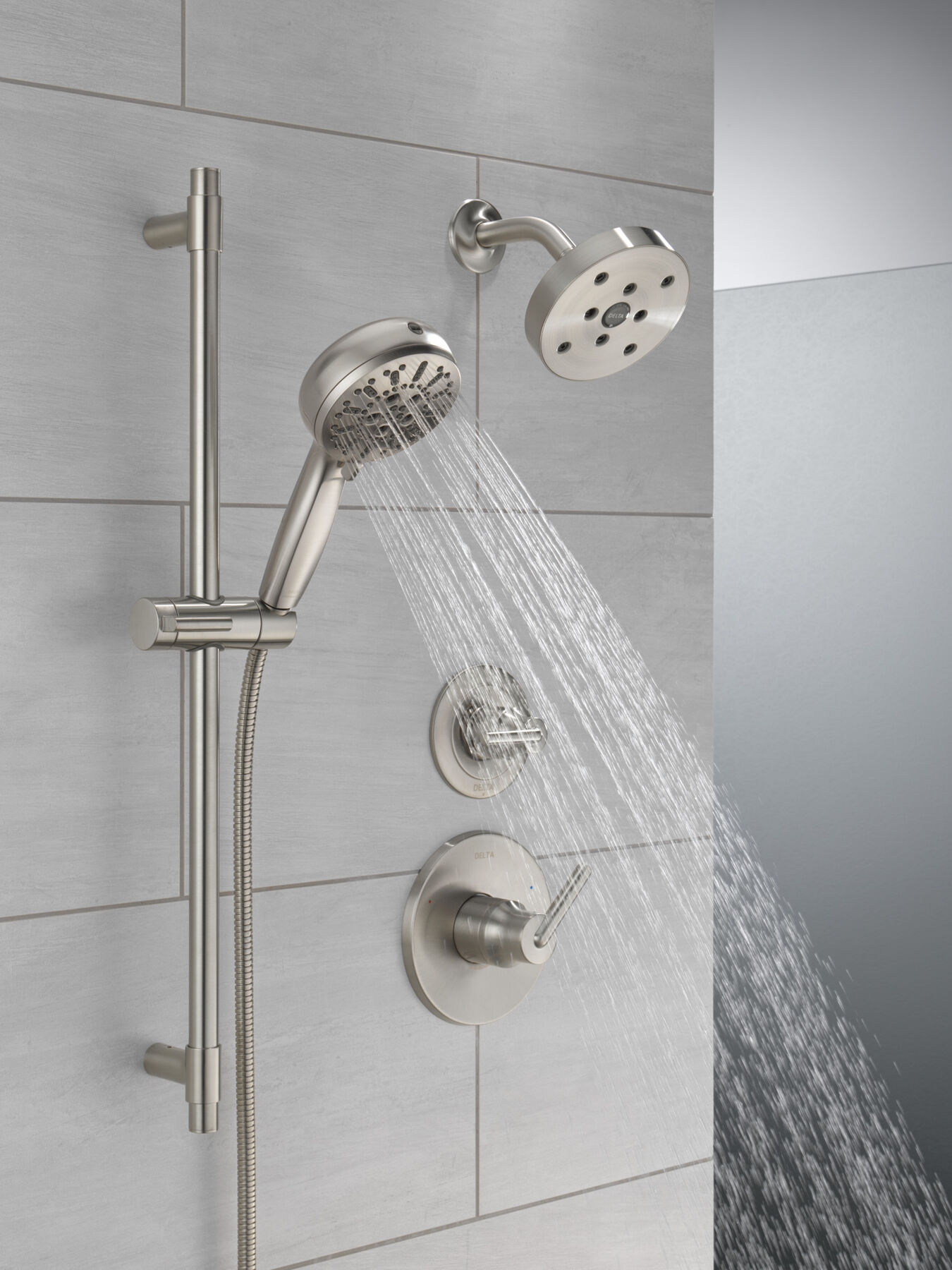 7-Setting Slide Bar Hand Shower with Cleaning Spray, image 10