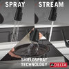 Single Handle Kitchen Pull-Down Faucet w/ Soap Dispenser
