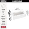 ProCrylic Bathtub 60 in. x 30 in. Right Drain