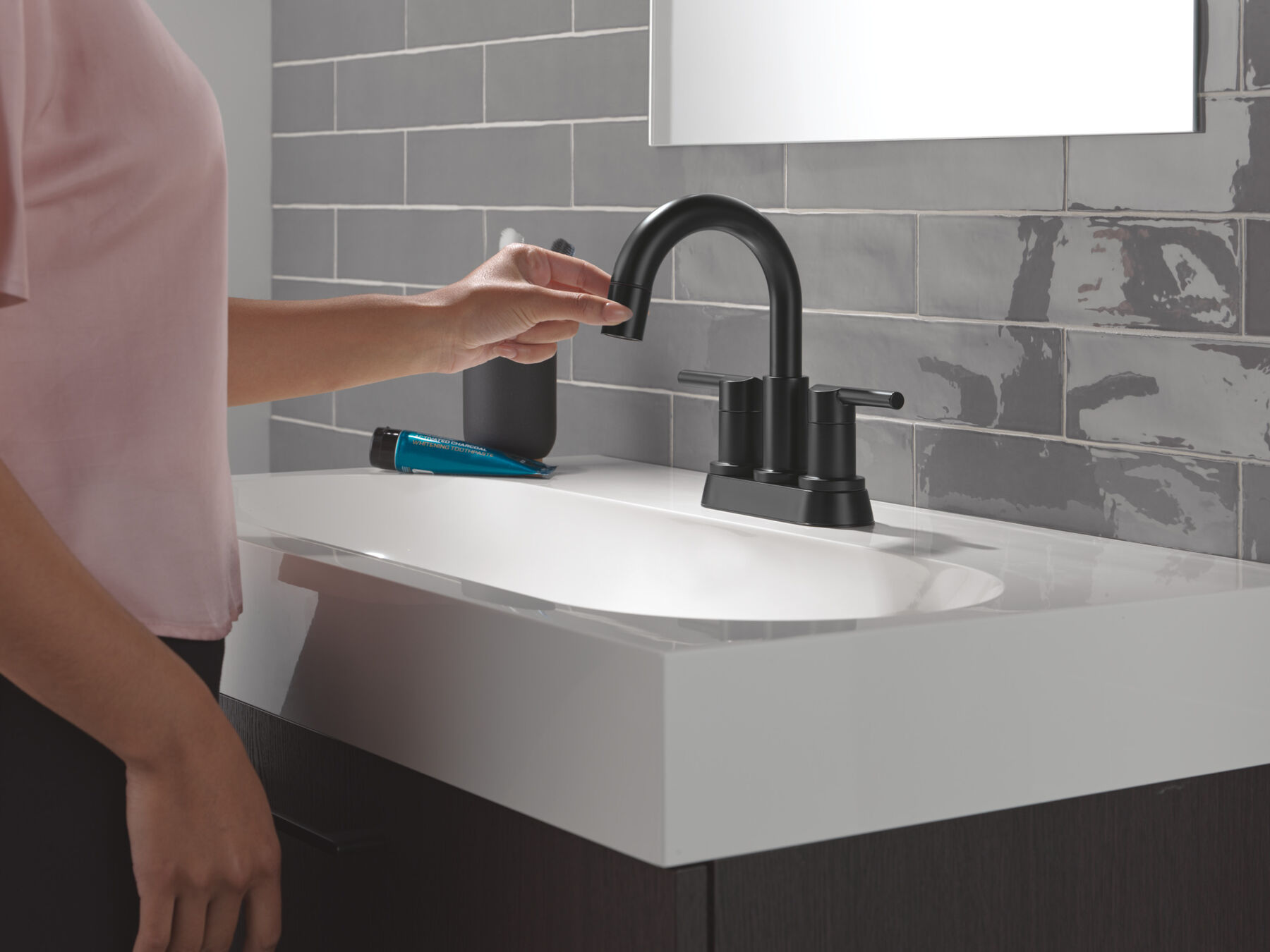 Llave para baño extensible de combinación de dos manijas, imagen 5