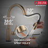 Llave para cocina monomando extensible con tecnología Touch<sub>2</sub>O®