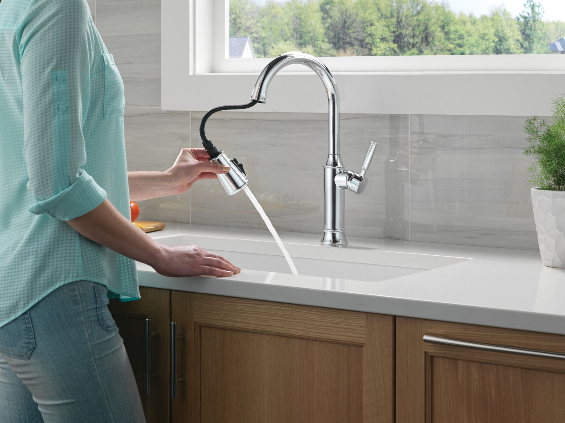 Llave para cocina monomando extensible, imagen 3