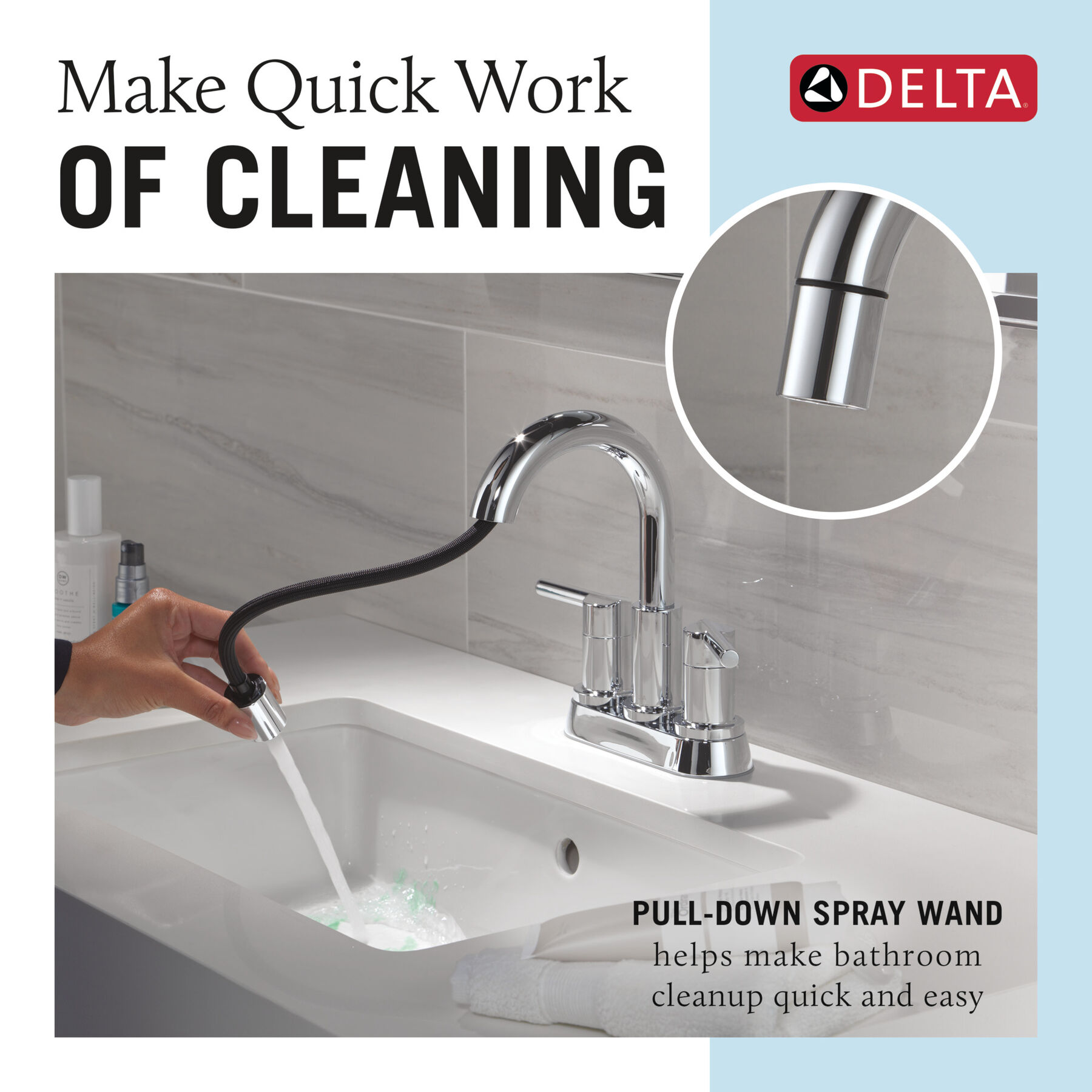 Llave para baño extensible de combinación de dos manijas, imagen 8