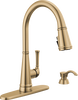 Single Handle Kitchen Pull-Down Faucet w/ Soap Dispenser