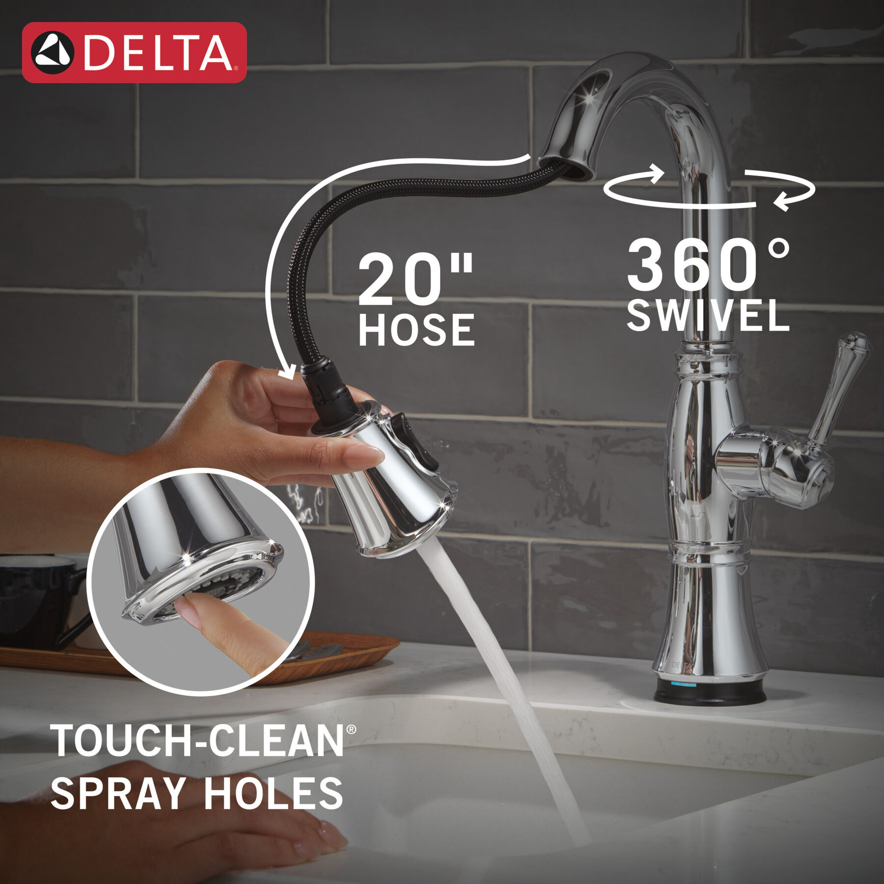 Touch2O® Bar / Prep Faucet with Touchless Technology, image 7