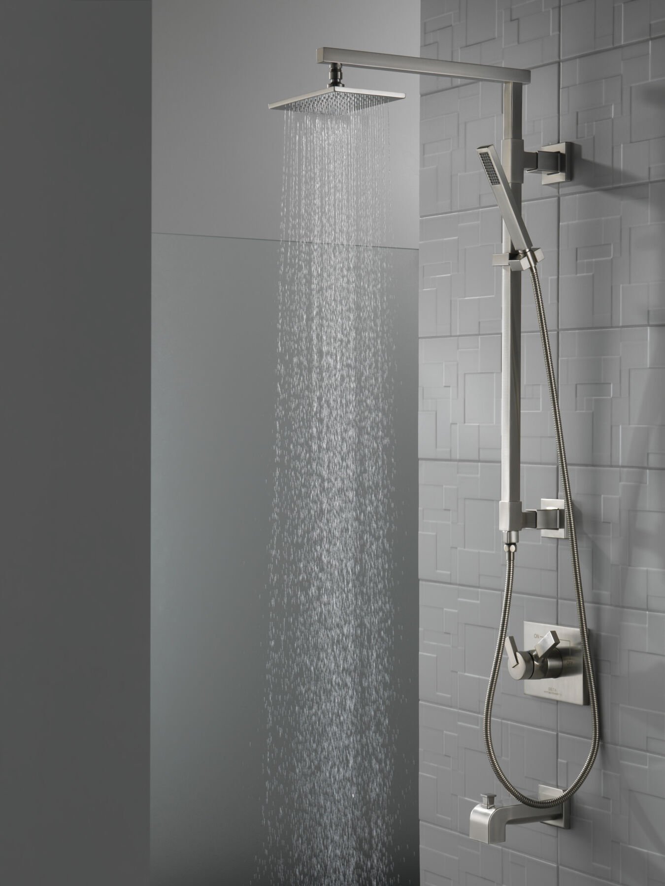 Salida de bañera, desviador deslizable hacia arriba, imagen 1