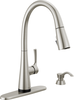 Single Handle Pull-Down Kitchen Faucet with Soap Dispenser and Touch<sub>2</sub>O® Technology