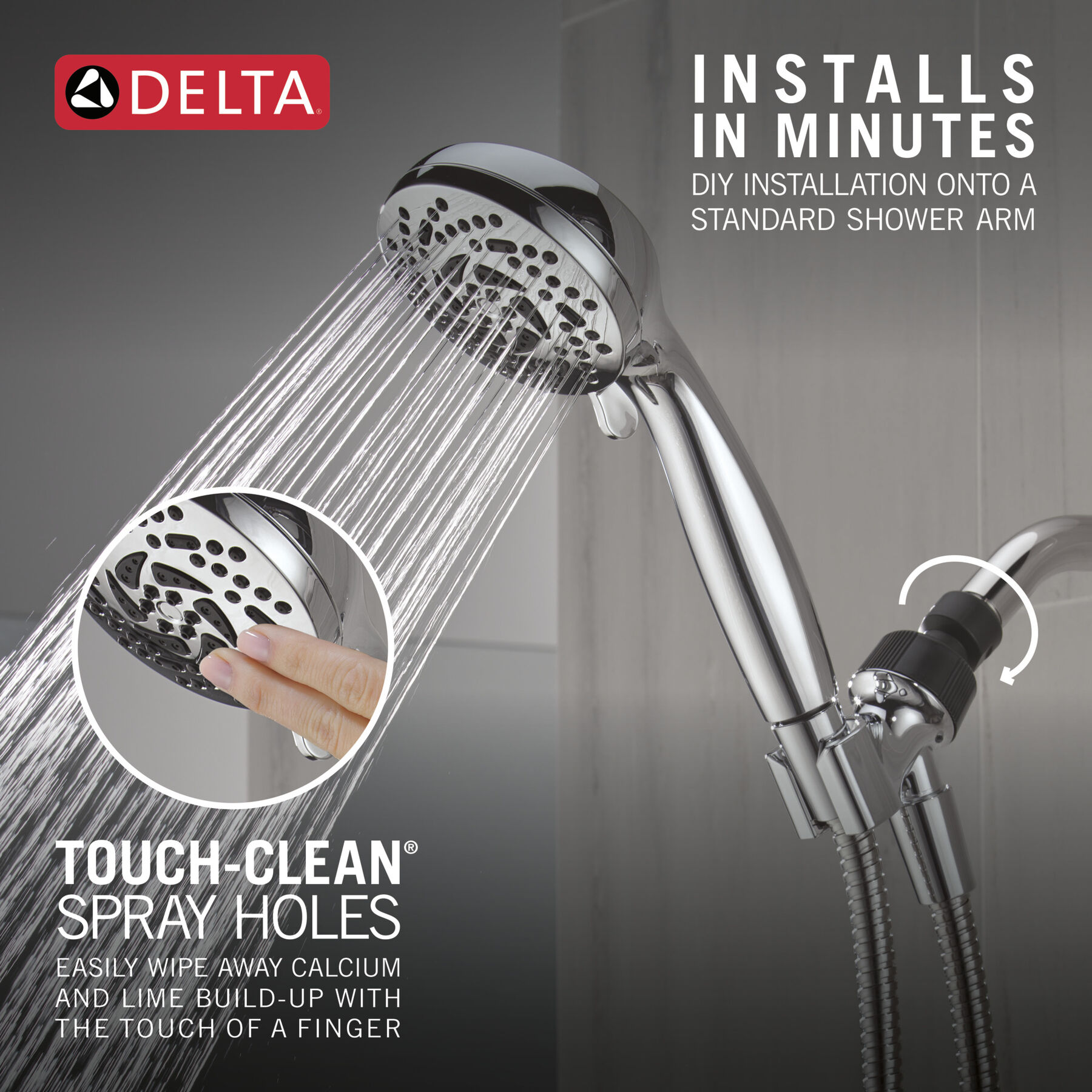5-Setting Hand Shower in Chrome - 1.75 GPM, image 3