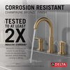 Llave de dos manijas para baño para lavabo de 8"