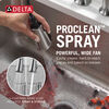 Llave para cocina tipo puente extensible con dos manijas