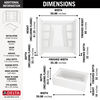 60x32 Alcove Bathtub Bundle - Left