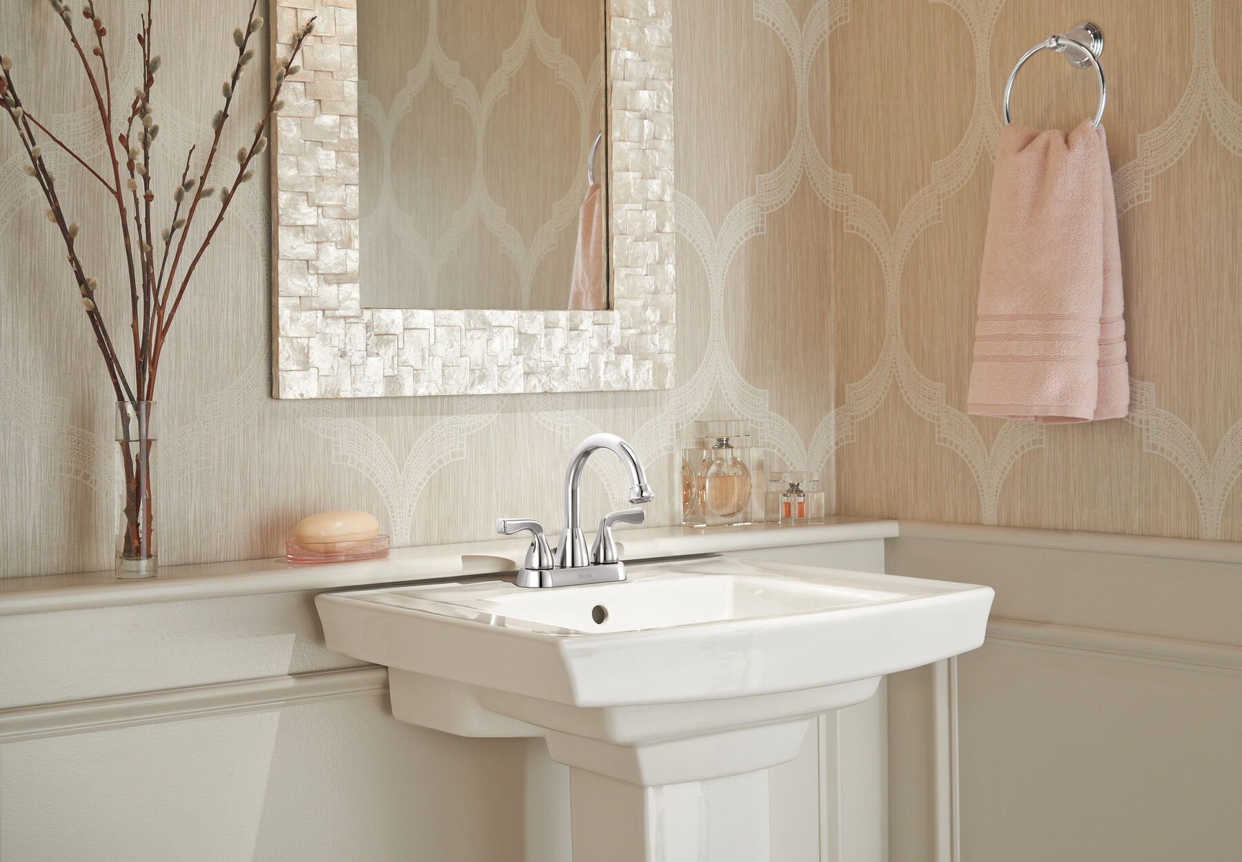 Llave para baño de combinación con dos manijas, imagen 2