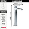 Llave para baño acanalada monomando tipo vasija