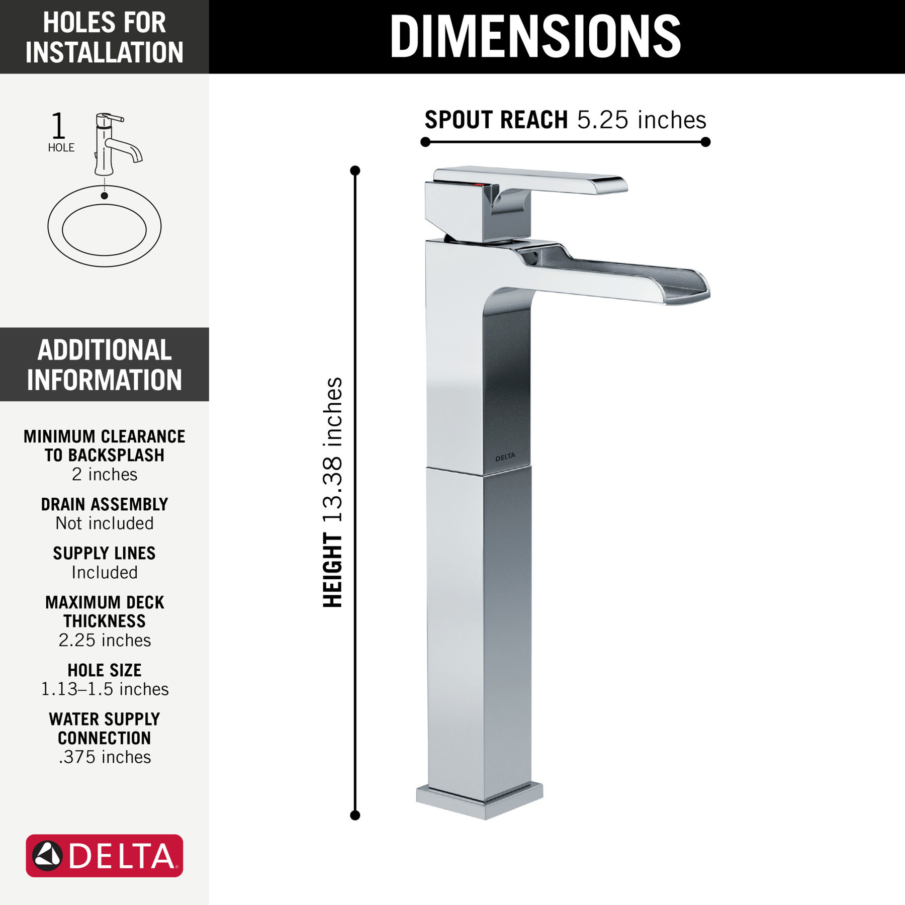 Llave para baño acanalada monomando tipo vasija, imagen 2