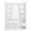 60x32 Alcove Shower Bundle - Right Seat Center Drain Curve