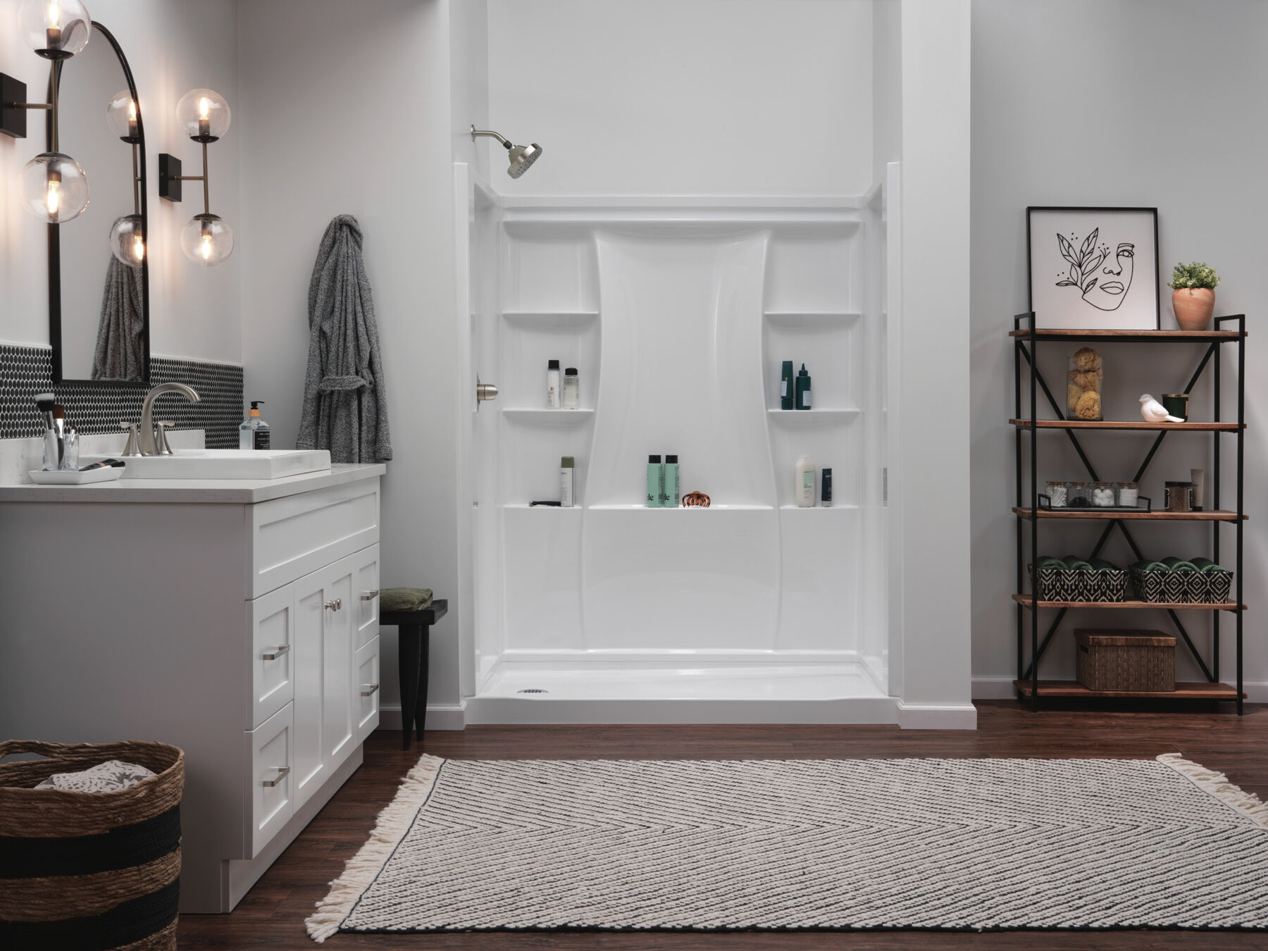 60x32 Alcove Shower Bundle - Left, image 1
