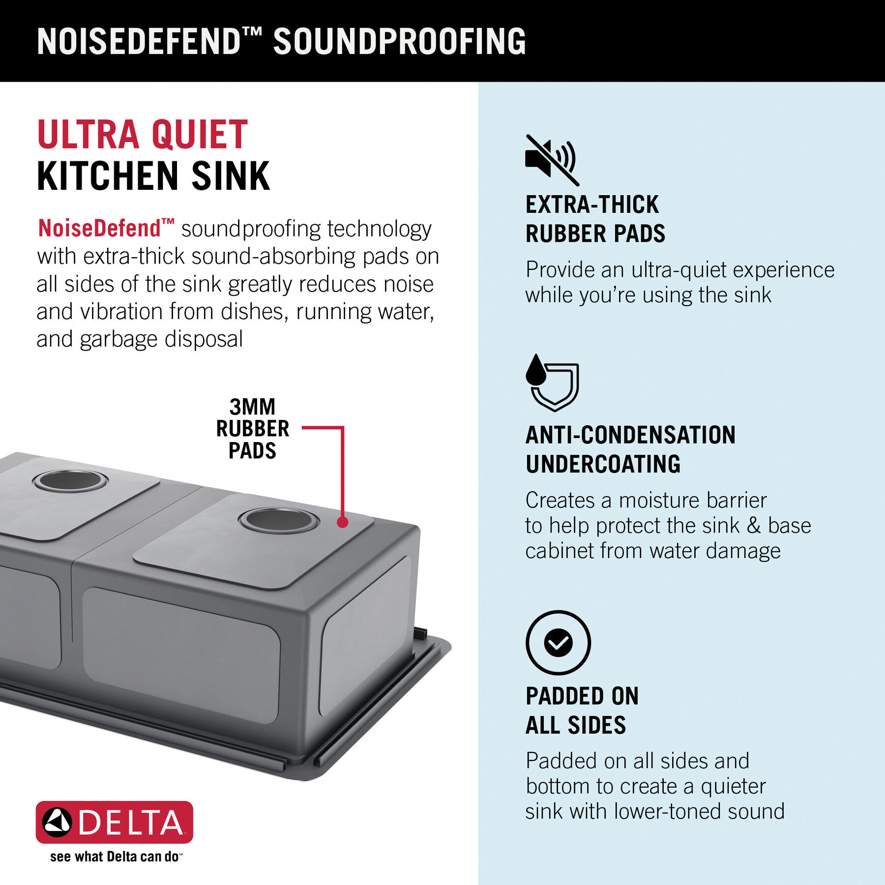 Lavabo de cocina tipo estación de trabajo con dos receptáculos de acero inoxidable calibre 16 de 33" de montaje superior encastrado, con reborde WorkFlow™ y accesorios, imagen 17