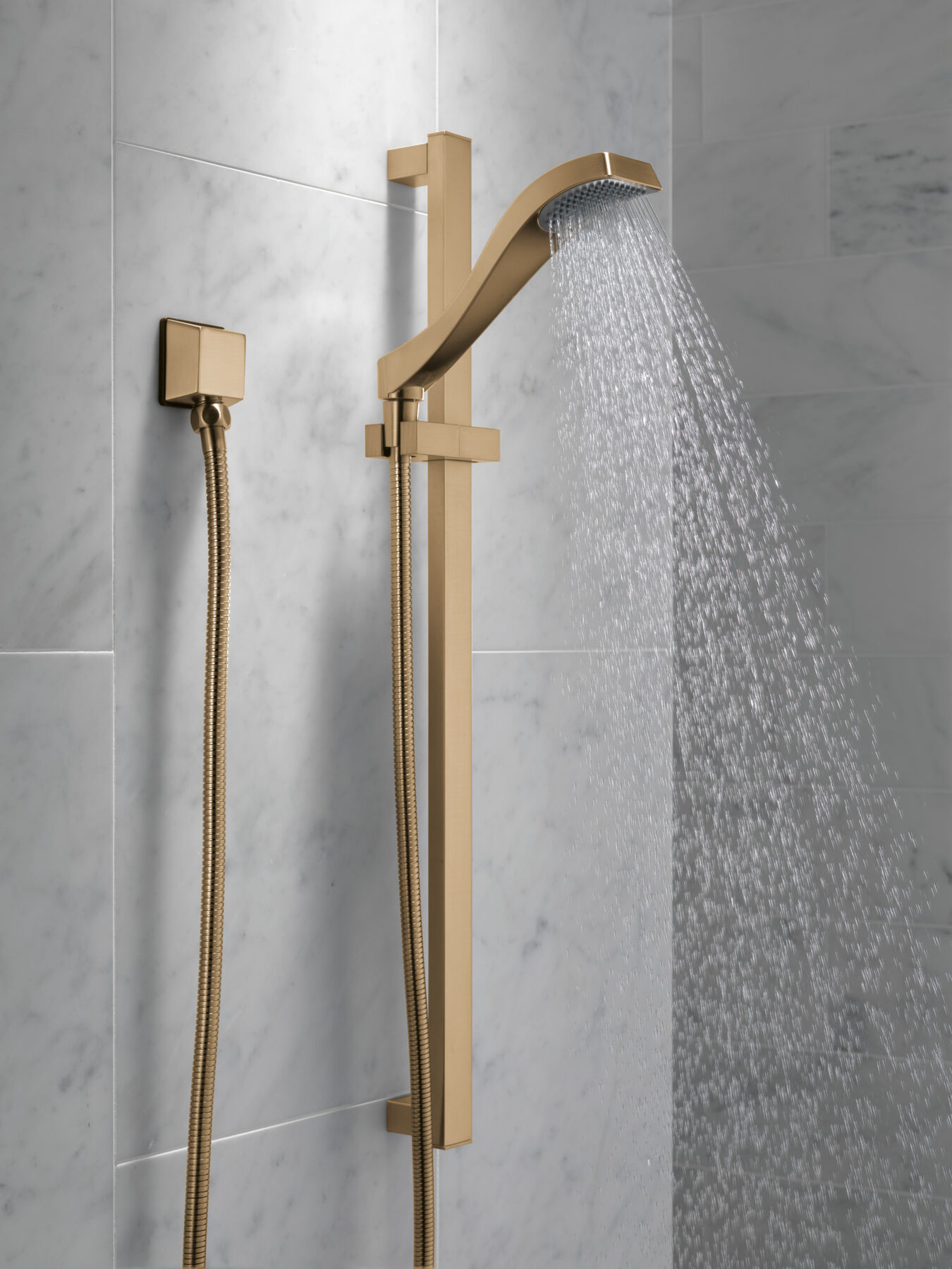 Codo de pared cuadrado para ducha manual, imagen 1