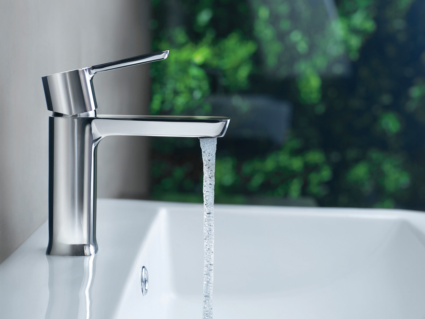 Single Handle Bathroom Faucet - Less Pop-Up, image 1