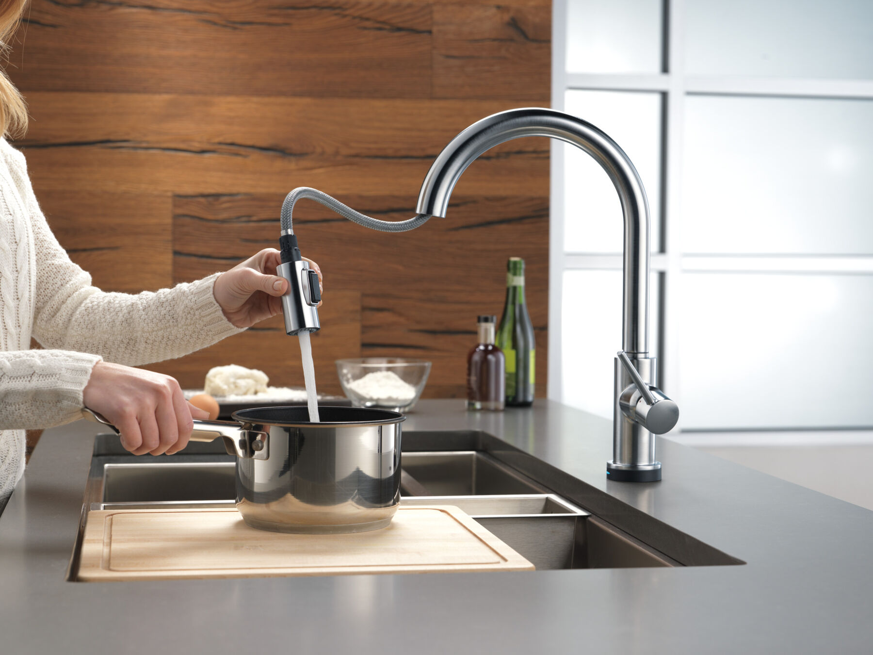 Llave para cocina monomando extensible con Touch (producto recertificado), imagen 4