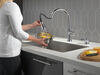 Llave para cocina monomando extensible con dispensador de jabón y tecnología ShieldSpray®