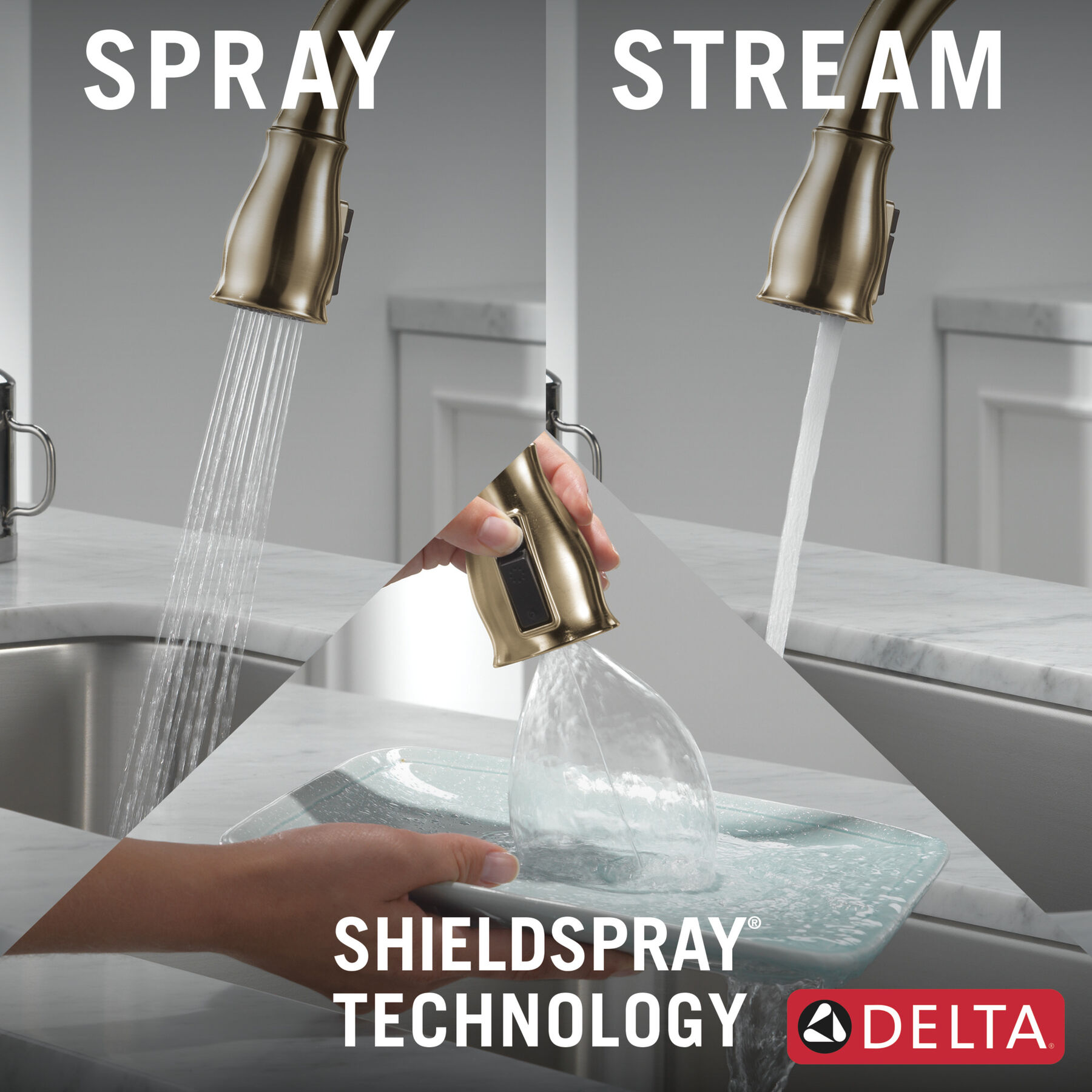 Single Handle Pull-Down Kitchen Faucet with Touch<sub>2</sub>O® Technology Technology, image 8