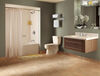24" Brass Towel Shelf with One Bar, Concealed Mounting Polished Chrome