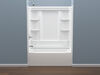 60x32 Alcove Bathtub Bundle with Trim, Drain and Overflow - Left Drain