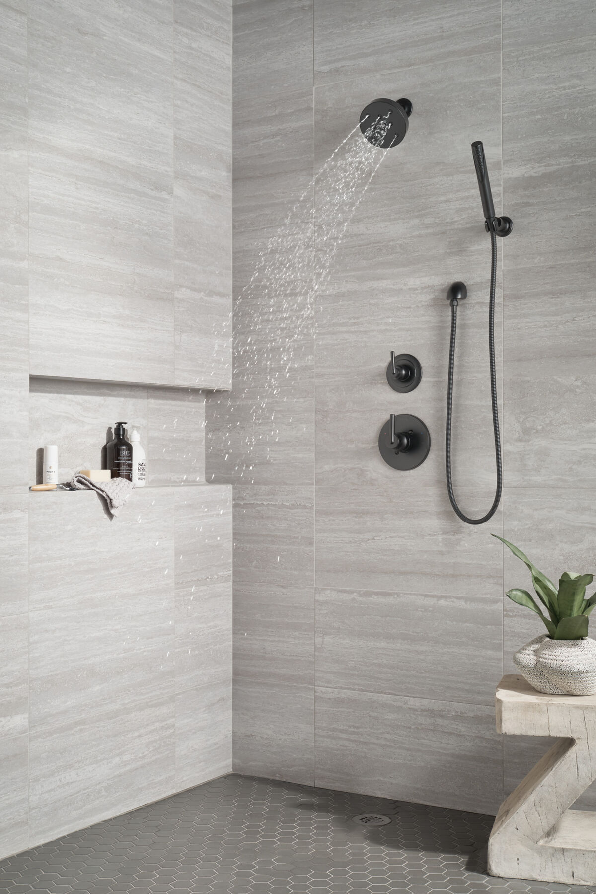 Ducha manual premium para montaje en pared ajustable de una sola función, imagen 19