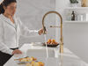 Single Handle Pull-Down Spring Kitchen Faucet