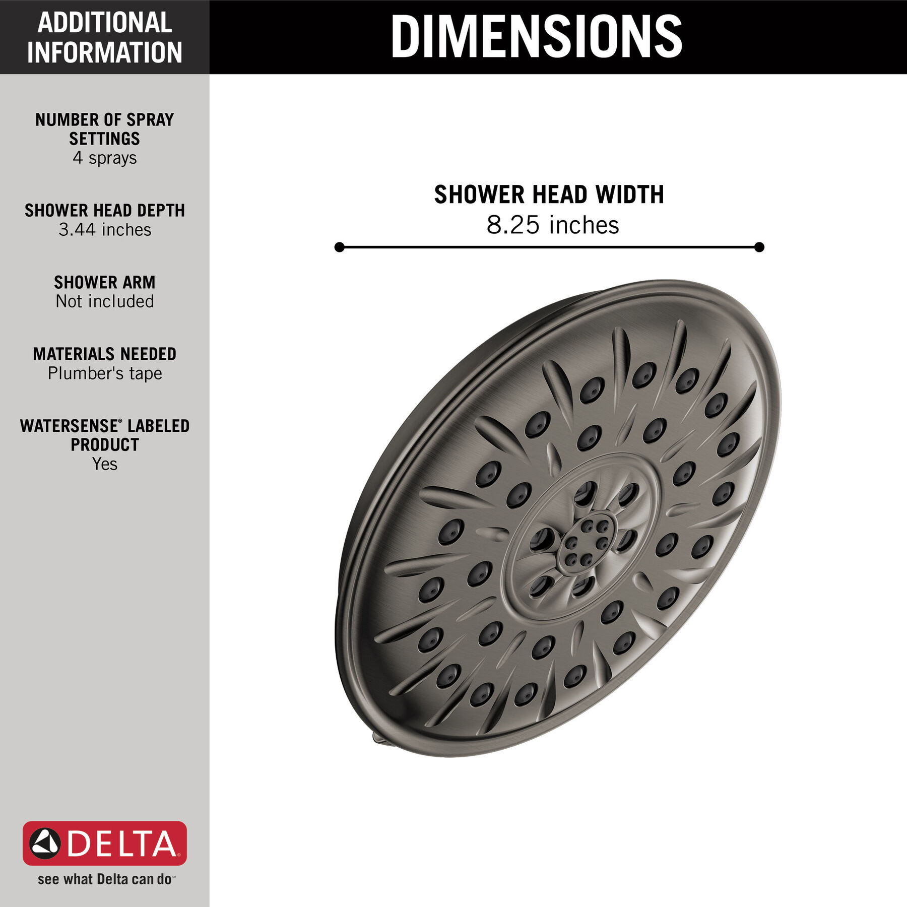 Regadera UltraSoak™ de 4 funciones, imagen 1