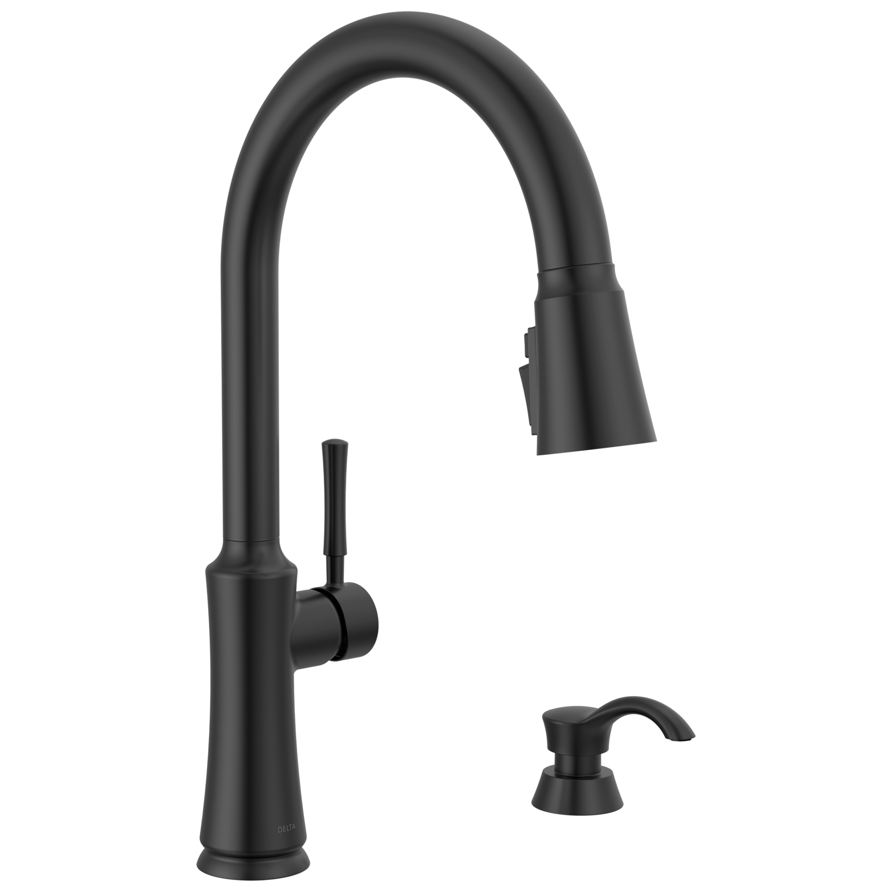 Llave para cocina monomando extensible con dispensador de jabón y tecnología ShieldSpray