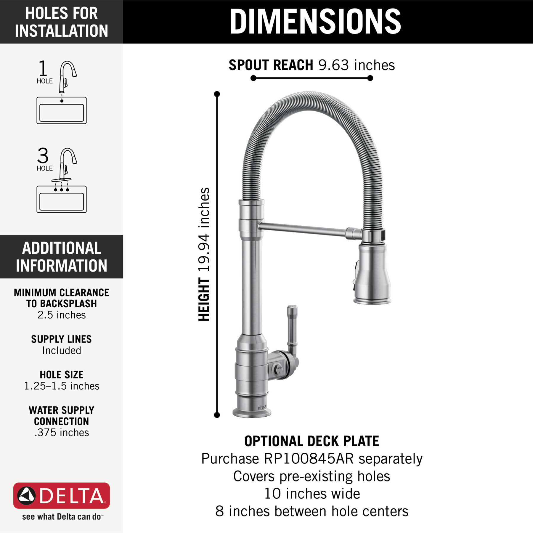 Llave para cocina monomando extensible con salida con resorte, imagen 1