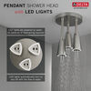 H<sub>2</sub>Okinetic® Pendant Raincan Shower Head with LED Light (Recertified)