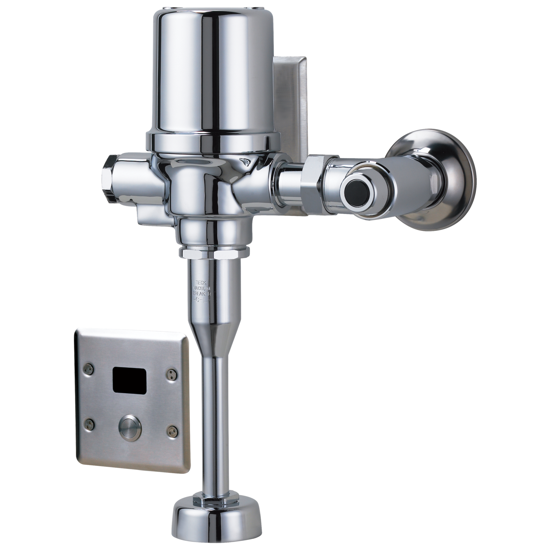 Electronic Exposed Urinal Flush Valve with Wallmount Sensor - Hardwire Operated, image 1