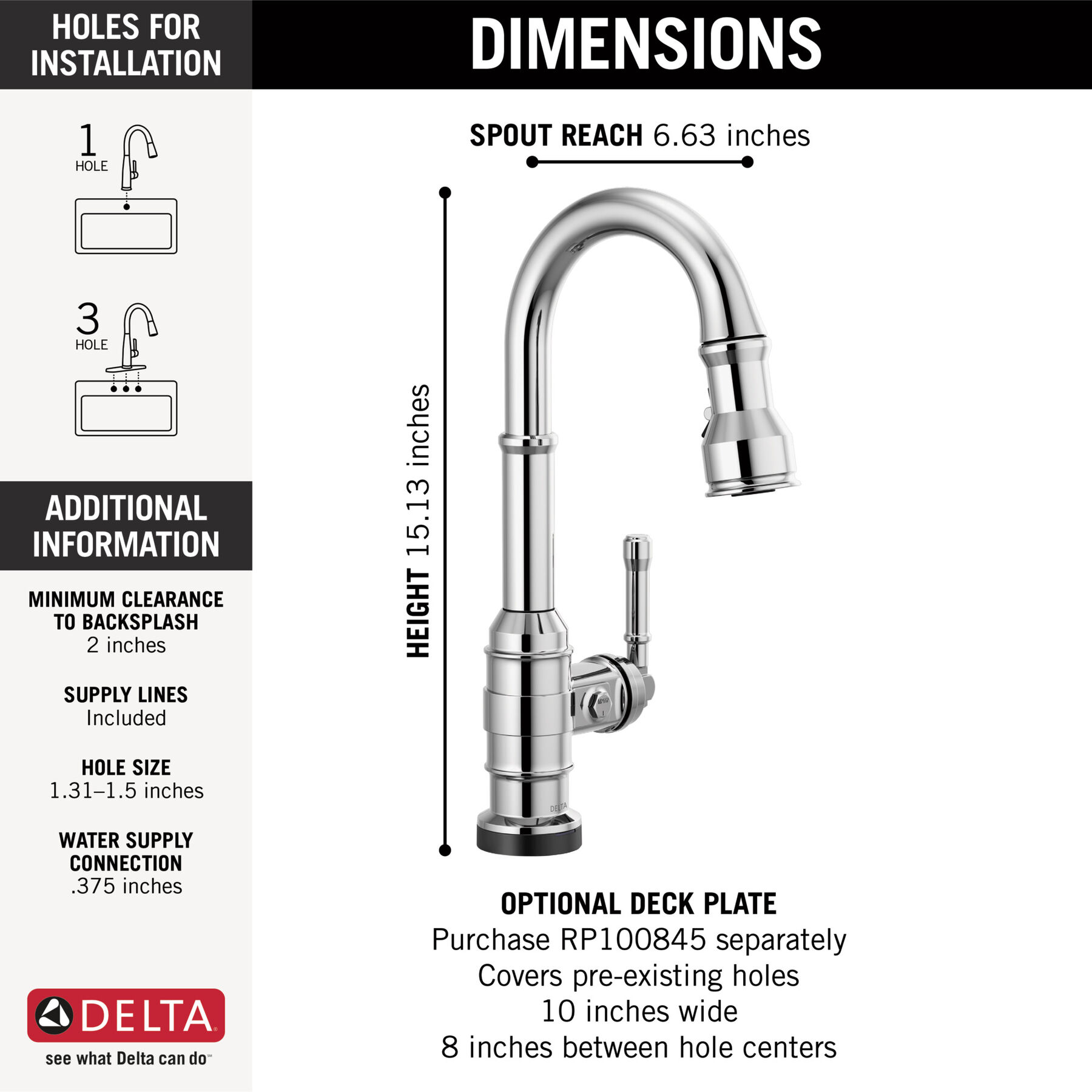Touch2O® Bar / Prep Faucet with Touchless Technology, image 1