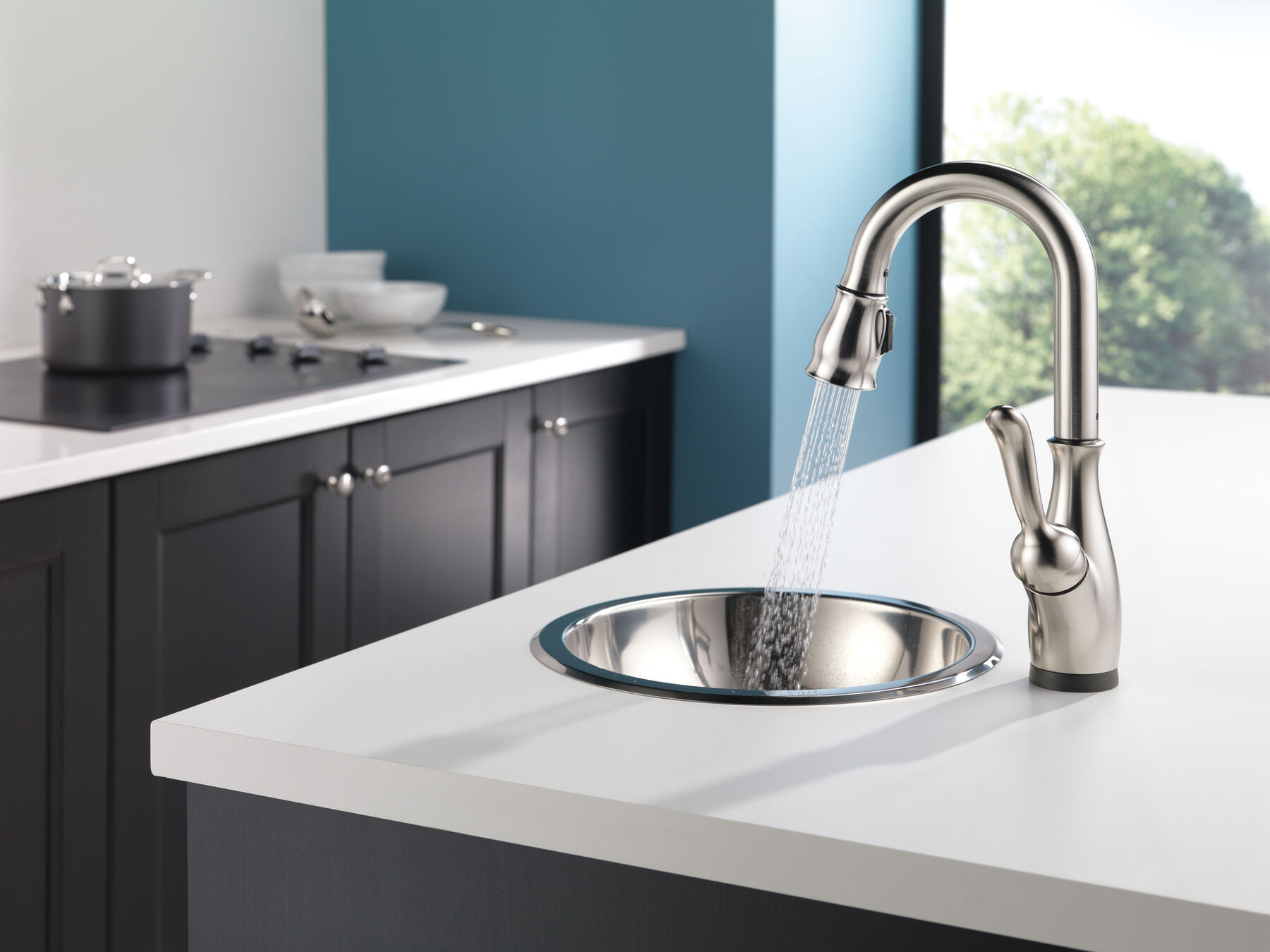 Llave para barra/encimera monomando extensible con tecnología Touch<sub>2</sub>O®, imagen 5