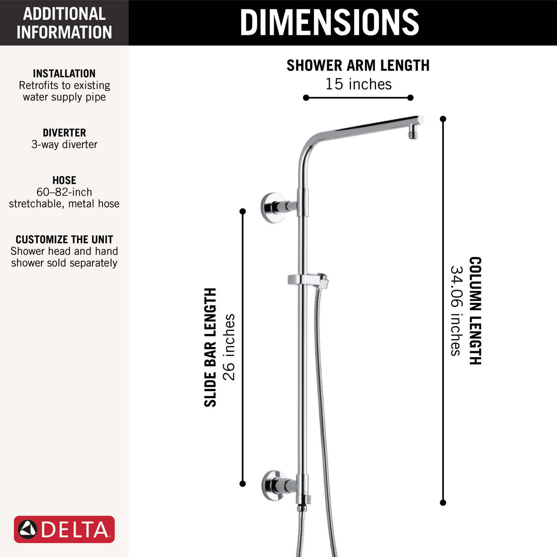 Emerge® 26" Round Shower Column, image 13