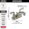 Llave para baño de combinación de dos manijas