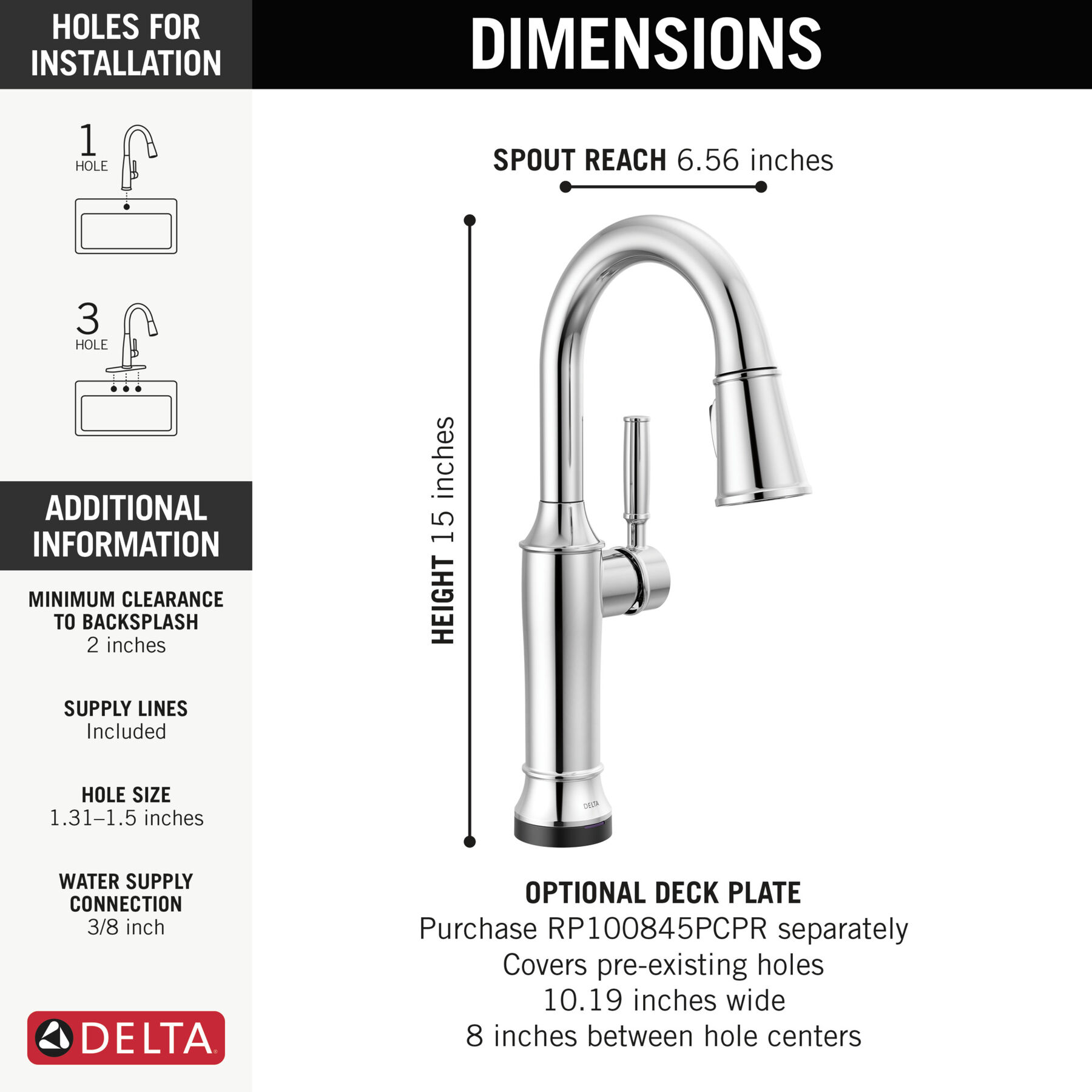 Touch2O® Bar / Prep Faucet with Touchless Technology, image 2