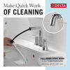 Llave para baño extensible de combinación de dos manijas
