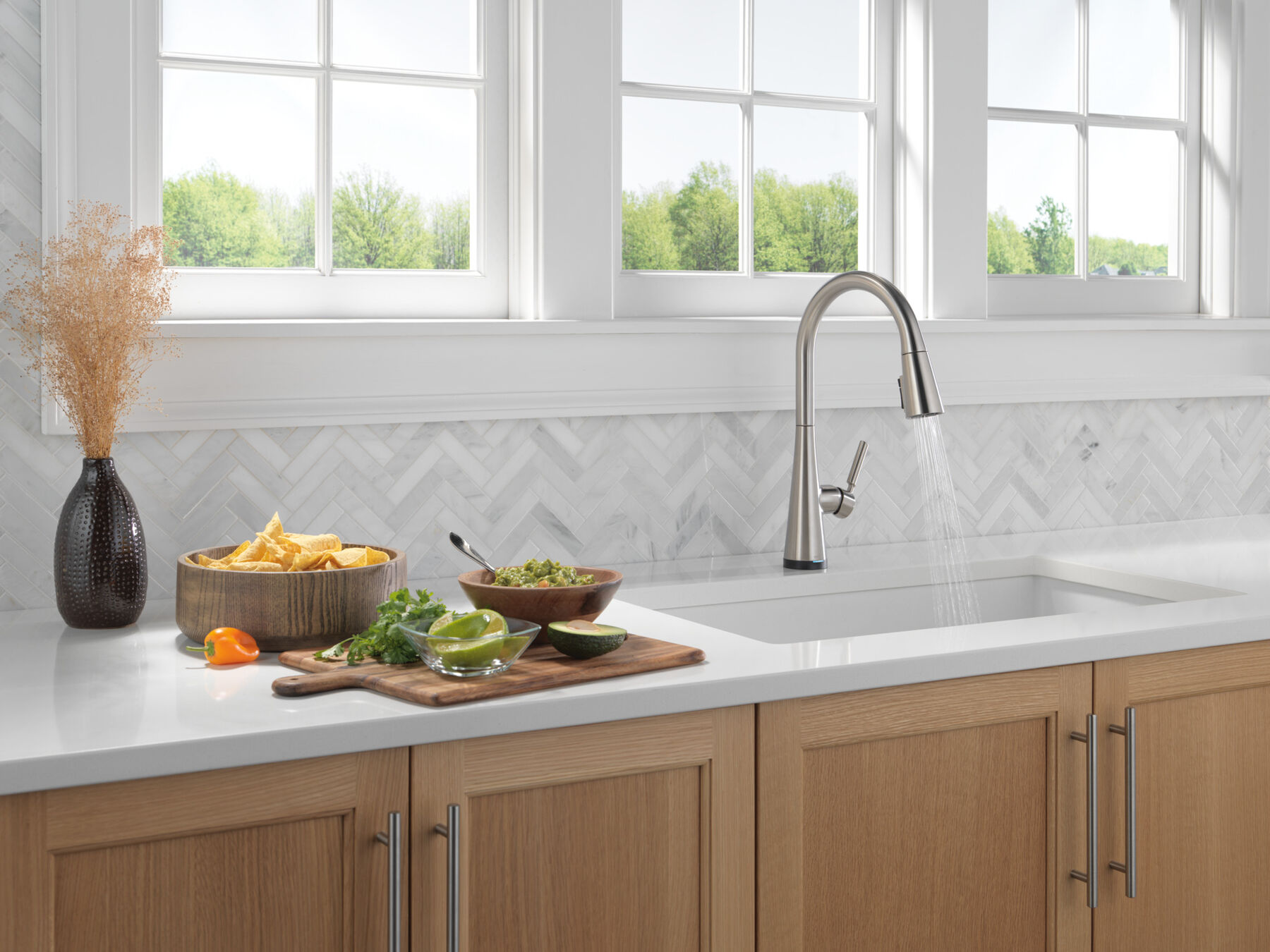 Llave para cocina monomando extensible con tecnologías Touch<sub>2</sub>O® y ShieldSpray®, imagen 11