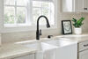 Llave para cocina monomando extensible con dispensador de jabón y tecnología ShieldSpray® (producto recertificado)