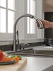 Llave para cocina monomando extensible con dispensador de jabón y tecnología ShieldSpray®
